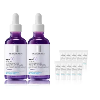 【理膚寶水】全新上市★最強淡斑科技 MELA B3 淡斑淨亮精華50mlx2重量版(美白/麥拉色鏈)