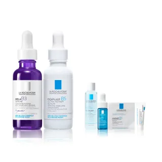 【理膚寶水】淡斑修復雙入組★最強淡斑科技 MELA B3 淡斑淨亮精華+B5瞬效全面修復精華 30ml