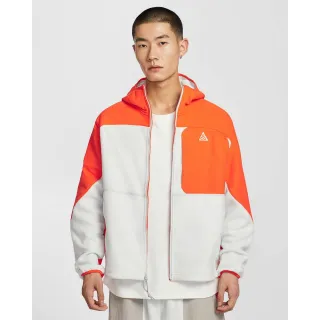【NIKE 耐吉】刷毛外套 男 AS U ACG WOLF TREE FZ HD PLUS 運動 休閒 寬鬆 白 橘 (HJ2459819)