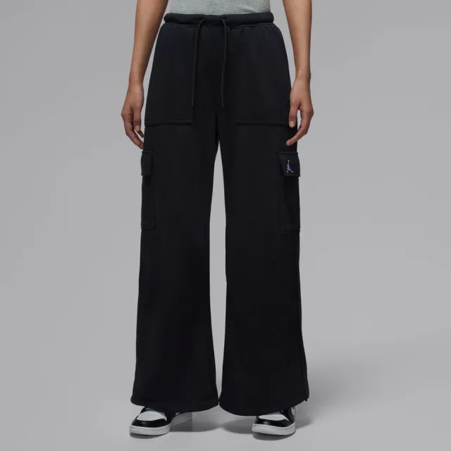 【NIKE 耐吉】長褲 女 AS W J BRK FLC FT CARGO PANT 喬丹 運動 休閒 寬鬆 工裝褲 黑 (IF1061010)