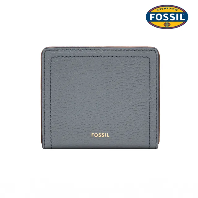 【FOSSIL】Logan 真皮RFID防盜短夾-藍色 SL7829450