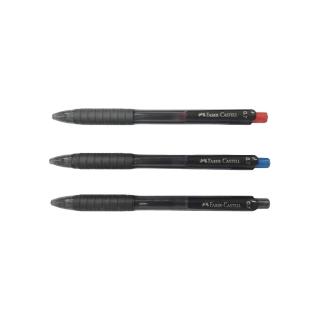 【Faber-Castell】輝柏 極速乾筆 0.7mm 10支/盒 紅 藍 黑 643721/643751/643799