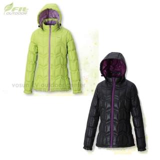 【FIT】女 超輕量羽絨外套/防撥水.保暖防風.質輕/暗口袋 / 立領拉鍊/可拆式帽子/ EW2306