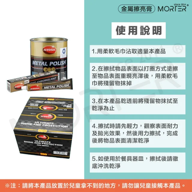 【MorTer】電鍍膏 白鐵膏 除鏽 德國 清潔 保養 恢復光澤 拋光膏 金屬擦亮膏 亮光膏 電鍍蠟 亮光蠟