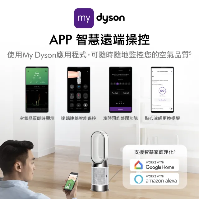 【dyson 戴森】限量福利品 HP11 Purifier Hot+Cool 三合一涼暖智能空氣清淨機