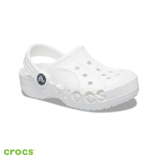 【Crocs】童鞋 大童 貝雅 經典克駱格 洞洞鞋 白色(207013-100)