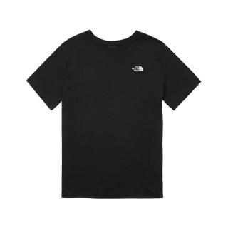 【The North Face】TNF 休閒 短袖上衣 W TNF ESSENTIAL FOUNDATION REGULAR SS TE 女 黑 (NF0A8GWFJK3)