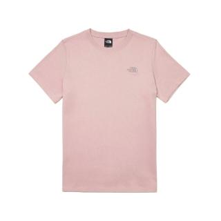 【The North Face】TNF 休閒 短袖上衣 W TNF ESSENTIAL FOUNDATION REGULAR SS TE 女 粉 (NF0A8GWF0SO)