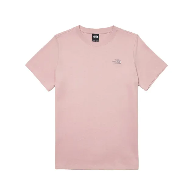【The North Face】TNF 休閒 短袖上衣 W TNF ESSENTIAL FOUNDATION REGULAR SS TE 女 粉 (NF0A8GWF0SO)