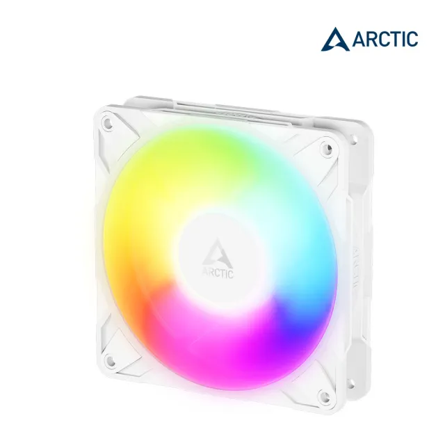【Arctic】P12 Pro PST Reverse A-RGB 12公分反向高風壓共享風扇 白色 (反向扇 電腦風扇 機殼風扇 散熱)