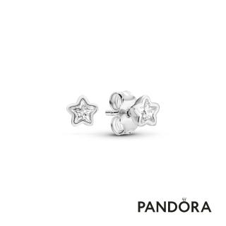 【Pandora 潘多拉】璀璨星星針式耳環