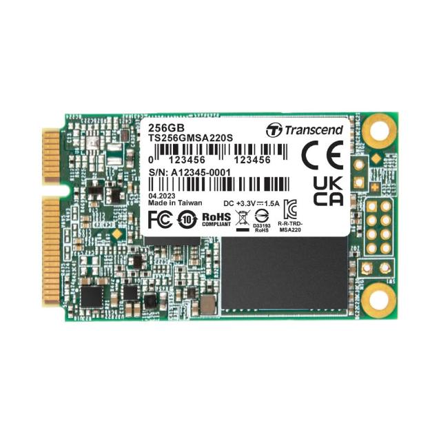 【Transcend 創見】MSA220S 256GB mSATA SATA III SSD固態硬碟(TS256GMSA220S)