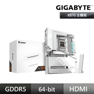 【GIGABYTE 技嘉】X870 AORUS STEALTH ICE 背插式 主機板+AMD R7 9850X3D 8核/16緒