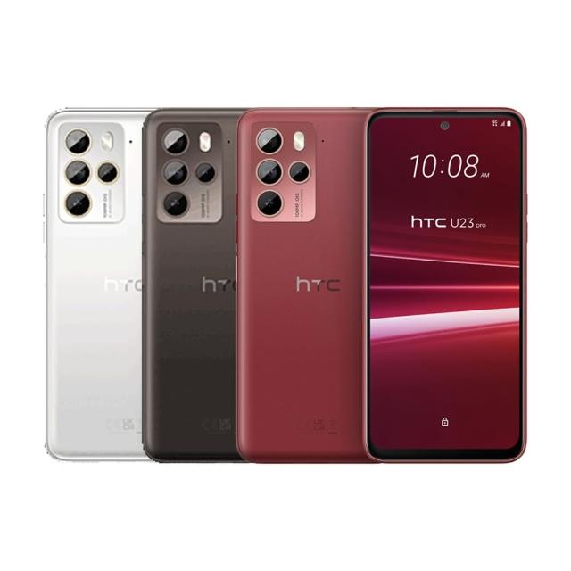 HTC U23 Pro 搭載 Qualcomm Snapdragon 7 Gen 1 八核心處理器，6.7 吋 FHD+ 螢幕解析度達 2400x1080，提供流暢效能與視覺享受。後置 108MP + 8MP + 5MP + 2MP 四鏡頭系統，前置 32MP 自拍鏡頭，支援 5G 雙卡雙待、IP67 防水防塵、4600mAh 電池續航。內建 8GB RAM / 256GB 儲存空間，可擴充 microSD 記憶卡。顏色選擇咖啡黑、慕雪白，尺寸 166.6 x 77.09 x 8.88 mm，重量 205g。支援 NFC、藍芽、USB 傳輸，NCC 認證 CCAK235G0010T0，適合追求高效能的 5G 手機使用者。