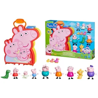【Peppa Pig 粉紅豬】佩佩豬家族人偶手提組(G2728)