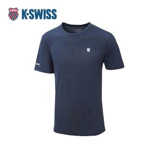 【K-SWISS】運動短袖 24SS WHL TEE 1 冰絲 圓領 男款 藍色 1010353-426