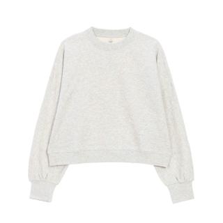 【GIORDANO 佐丹奴】女裝厚磅寬鬆顯瘦上衣 Two Mile Wear系列(16 花紗月光灰)