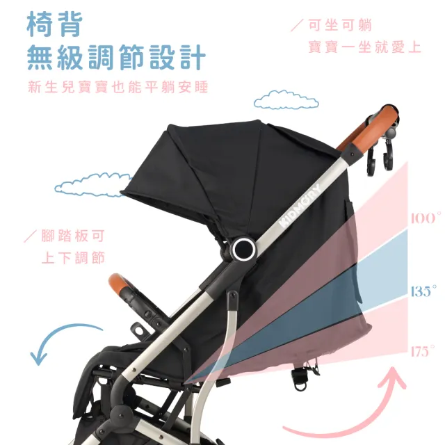 【KIDMORY】輕量秒收嬰兒推車-5色可選 (可登機 單手秒收 嬰兒車 嬰兒手推車KM-688)