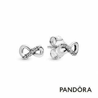 【Pandora 潘多拉】無限璀璨針式耳環