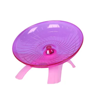 【Peta】18cm 小動物飛碟跑輪 靜音跑步機 飛盤跑台 (倉鼠/小寵/靜音/運動/轉輪玩具)