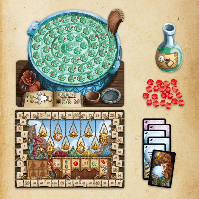 【新天鵝堡桌遊】郎中闖江湖大盒版The Quacks of Quedlinburg Mega Box(玩家跑團讚)