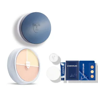 【KRYOLAN 歌劇魅影】底妝橡皮擦透明定妝組(光影塑形三效粉霜+超濾鏡柔光蜜粉)