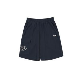 【FILA】KIDS 童針織短褲-丈青 1SHA-4407-NV
