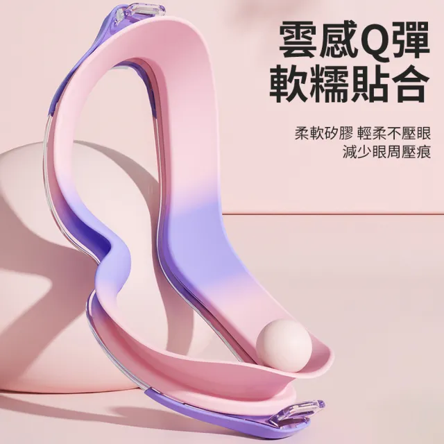 【costway】高清漸變兒童泳鏡+泳帽套組 兒童頭帶式大框泳鏡 大視野防霧泳鏡 不勒頭防水護耳游泳帽 游泳鏡