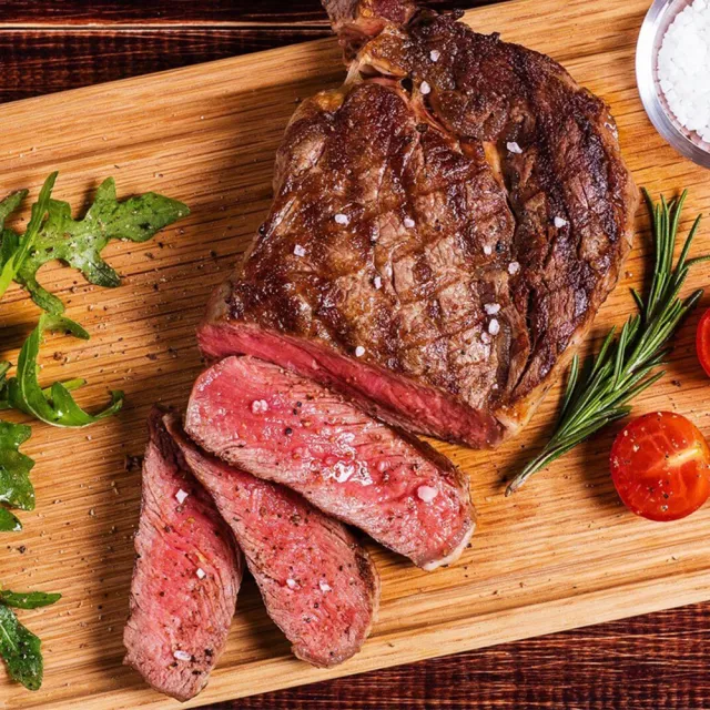 【勝崎生鮮】美國PRIME濕式熟成厚切頂級肋眼牛排4片組(400公克±10% / 1片)