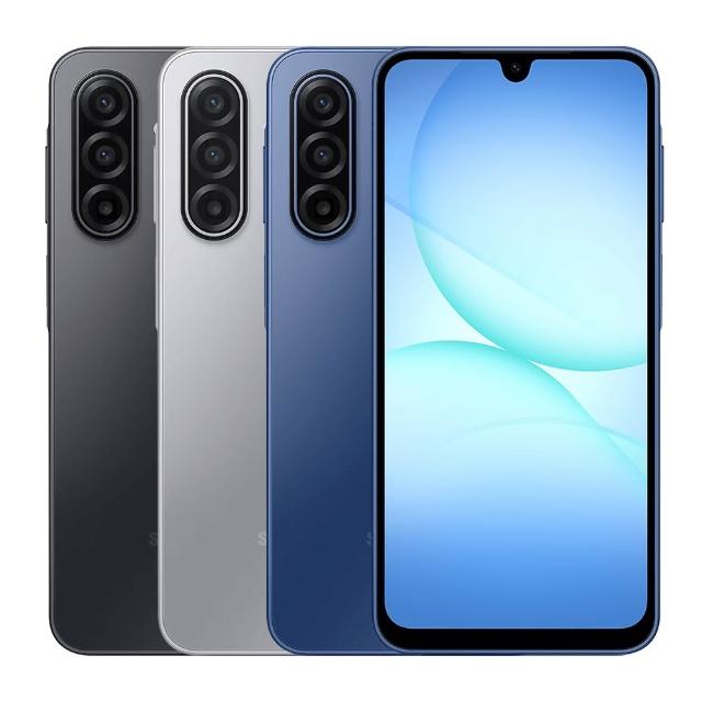 三星 Galaxy A17 是一款具備防潑水功能的雙卡雙待手機，搭載 Exynos 1330 八核心處理器，最高時脈 2.4GHz，擁有 5000 萬畫素主鏡頭與 1300 萬畫素前鏡頭，支援 5G 網路與 IP54 防水等級，螢幕為 6.7 吋 AMOLED 螢幕，解析度達 FHD+，內建 8GB RAM 與 128GB 儲存空間，電池容量 5,000mAh，適合日常使用與長時間通話。