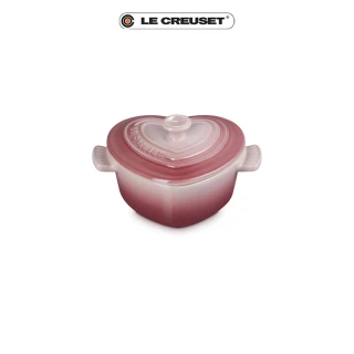 【Le Creuset】瓷器飛翔愛心烤盅(櫻花粉)