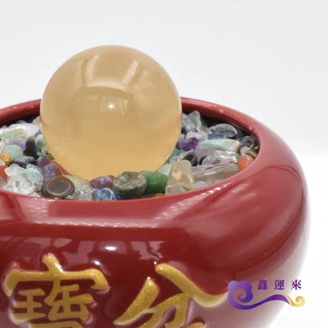 【鑫運來】◎吉祥紅瑞聚寶盆(11cm)