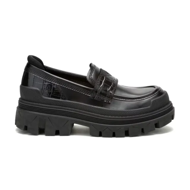 【CAT】HARDWEAR LOAFER 學院風厚底樂福鞋 女鞋(黑)