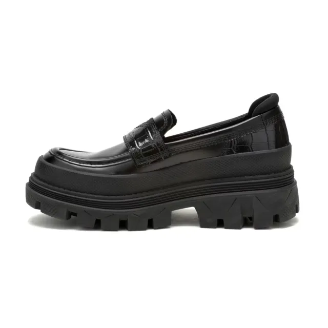 【CAT】HARDWEAR LOAFER 學院風厚底樂福鞋 女鞋(黑)
