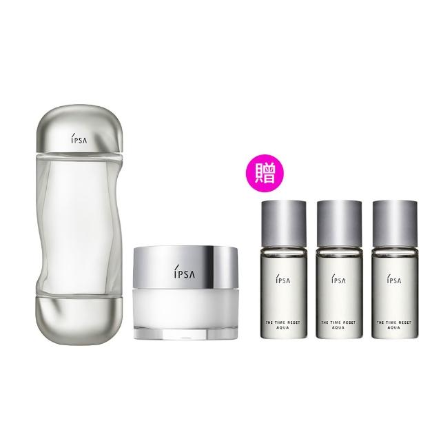 【IPSA 茵芙莎】官方直營 流金肌嫩終極鎖水組(美膚機能液200ml+嫩膚鎖水精華霜50g)