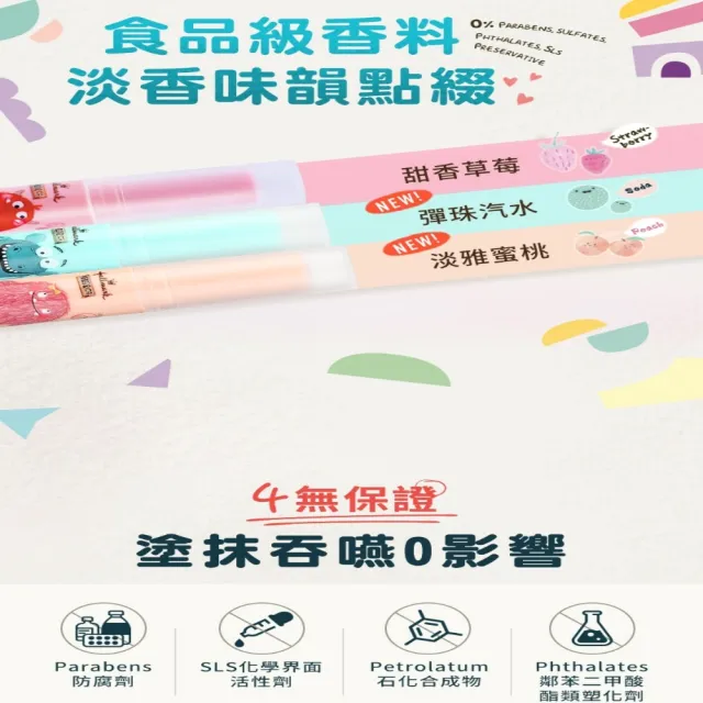 【Hallmark】水潤潤兒童保濕潤唇膏 3g(保濕 護唇 潤唇 兒童保養)