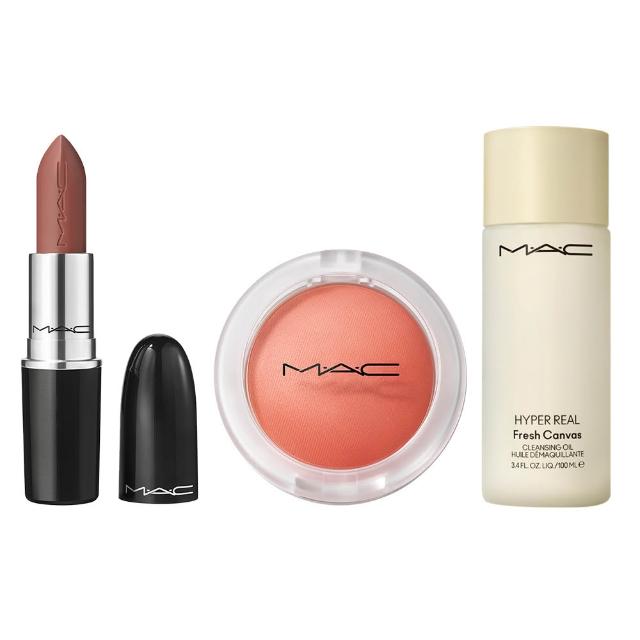 【M.A.C】超漾光完美光澤水唇組(超水感持色水唇膏3g+超漾光持色奶凍腮紅7.3g)