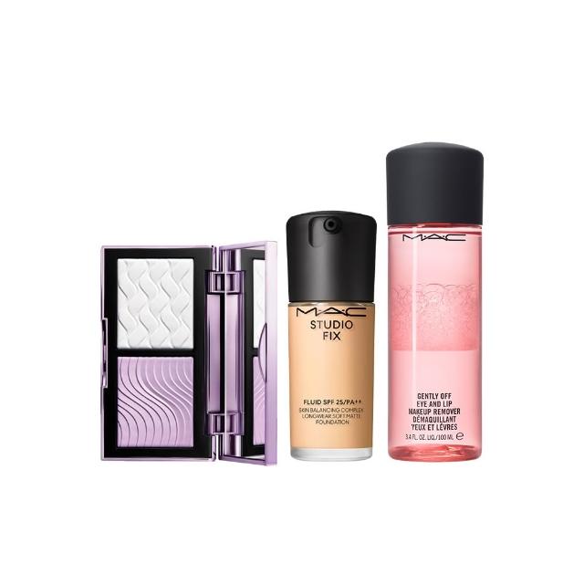 【M.A.C】濾鏡磨皮明星底妝組(口袋雙色濾鏡蜜粉餅+超持妝濾鏡粉底液 SPF25/PA++30ml/防曬/雙11限定)