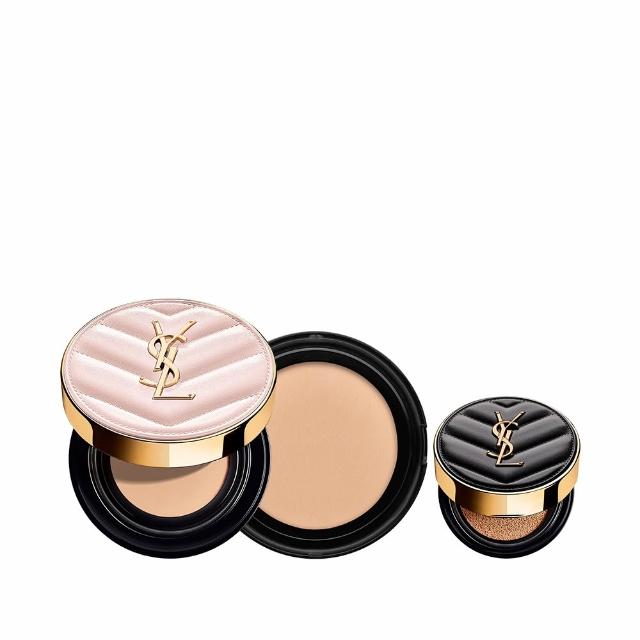 【YSL】官方直營 超模光感精華水氣墊組(粉氣墊12g+蕊12g)