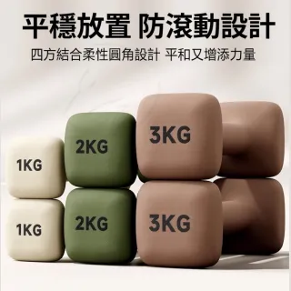 【Michael Fitness 麥克健身】2KG 啞鈴 實心鑄鐵啞鈴 小啞鈴 啞鈴組 健身啞鈴