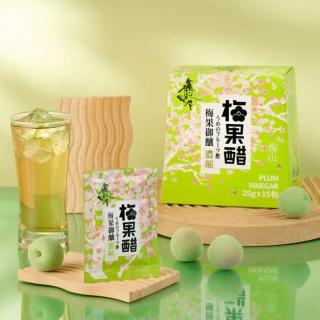 【梅問屋】梅山濃縮梅果醋-隨身盒裝(每小包25g/一盒共15包)