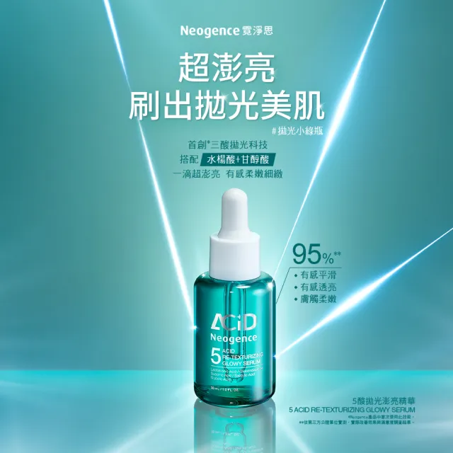 【Neogence 霓淨思】5酸拋光澎亮精華30ml-2入組