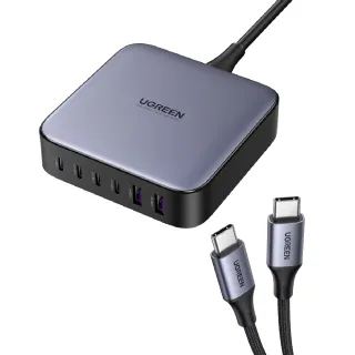 【綠聯】200W 4C2A GaN氮化鎵快充充電器/快充頭(PD3.0/QC4/PPS/六口充電/NXP荷蘭恩智浦晶片)