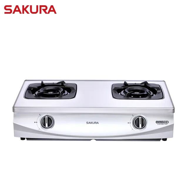 【SAKURA 櫻花】二口雙炫火不鏽鋼面板台爐 G-5900S LPG/NG1 含基本安裝