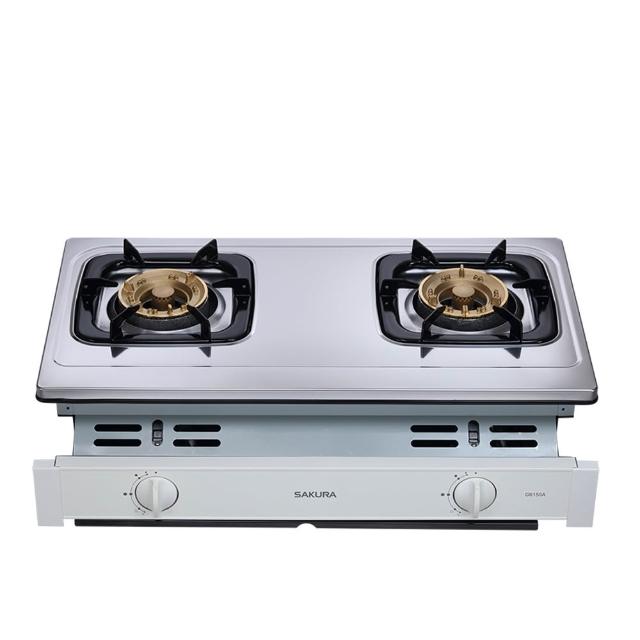 【SAKURA 櫻花】二口不鏽鋼面板安全爐嵌入爐 G-6150AS LPG/NG1 含基本安裝