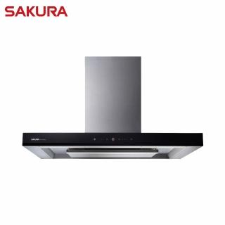 【SAKURA 櫻花】90cm倒T歐化除油煙機-渦輪變頻 環吸系列 DR-7790BSXL 含基本安裝