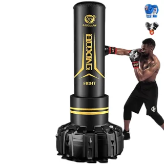 拳擊沙袋 1.7米立式沙袋 拳擊靶 不倒翁 拳擊柱(加厚散打沙袋 健身器材拳擊沙包 強力吸盤)