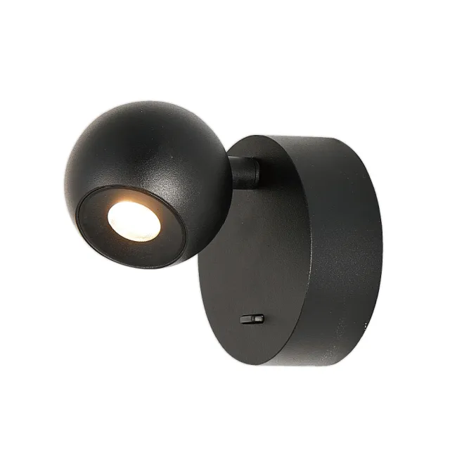 【DanceLight 舞光】6W 黑曜壁燈(附開關) LED壁燈 3000K ｜D-26013-BK