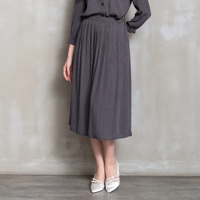 【perng yuh 芃諭名品】優雅氣質 雪紡 褶裙(2026 SS Collection|5A春夏新品上市)