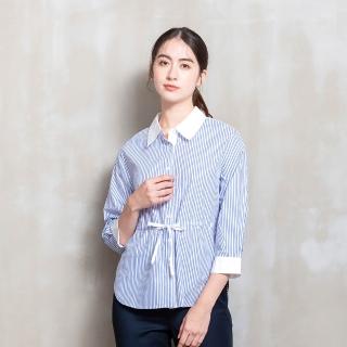 【perng yuh 芃諭名品】*時尚新論 收腰 條紋襯衫(2026 SS Collection｜5A春夏新品上市)